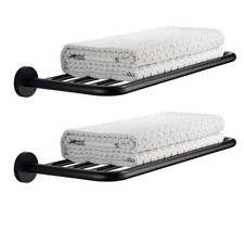 Hotel Towel Racks for Bathroom Wall Mounted, 24 Inch Towel Shelf for Bathroom...