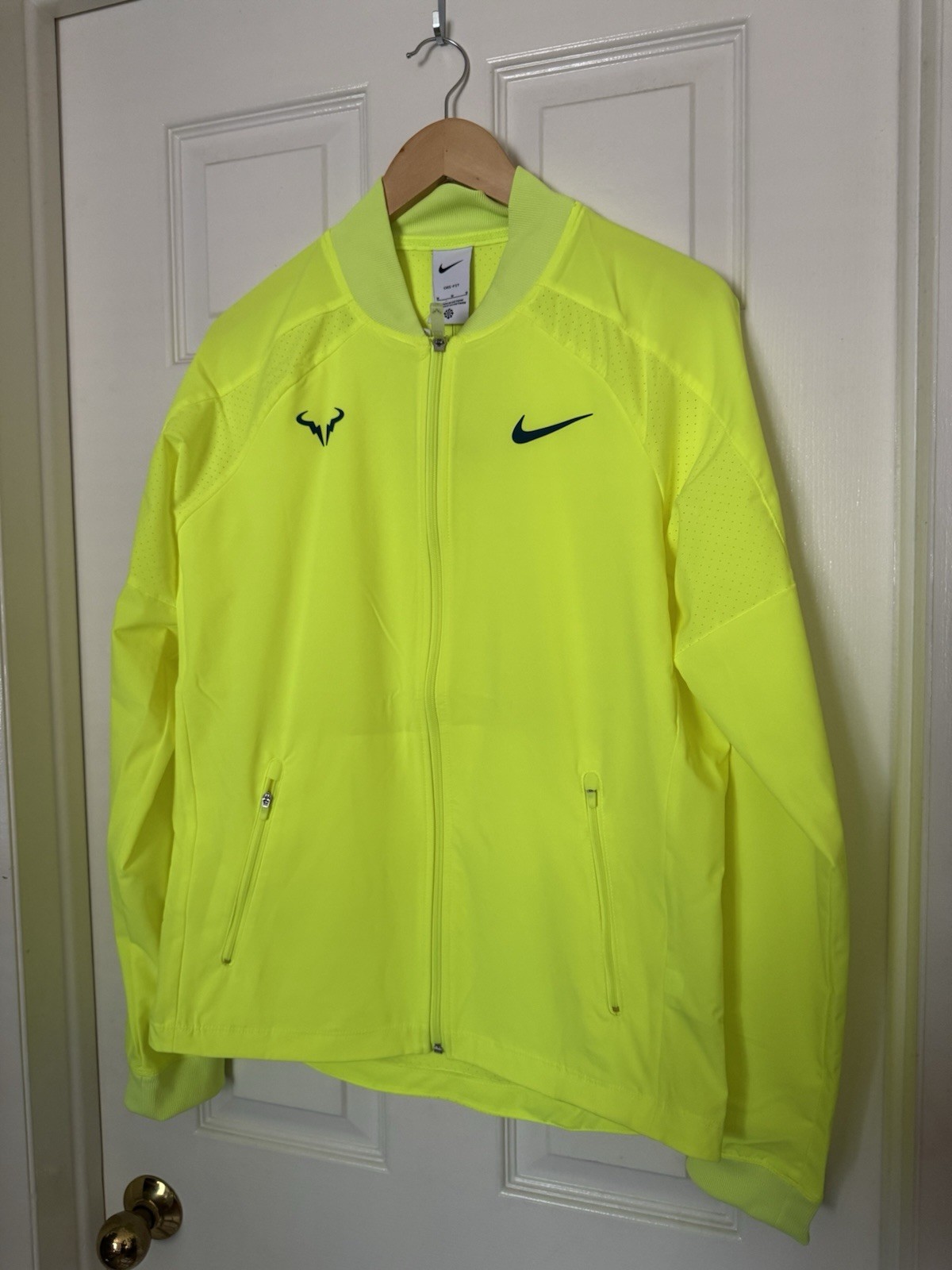 SACAI X NIKE Giacca Nike Uomo Taglia Media Dri FIT Rafa Tennis Full Zip Volt DV2885 702 NUOVA