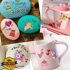 180pcs Temporary Tattoos Kids Valentine's Day Hearts Monsters