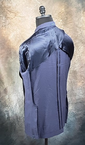 NWT PETER MILLAR Crown Crafted Cotton Soft Jacket Navy MS24XJ12 48 Long $1295 - Picture 4 of 8