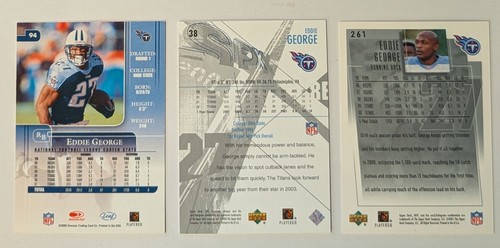 Eddie George Titans 2003 Upper Deck SPX 2001 Upper Deck MVP 2002 Rookies & Stars - Bild 2 von 2