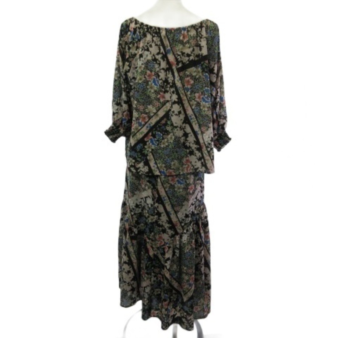 Grace Continental Patchwork Print Top Setup Long … - image 3