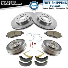 Ceramic Brake Pads Rotors Drums & Shoes Set For 07-08 Chevrolet Silverado 1500 +