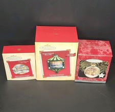 Hallmark Keepsake Ornaments Set of 3 Thomas Kinkade Painter of Light Vintage