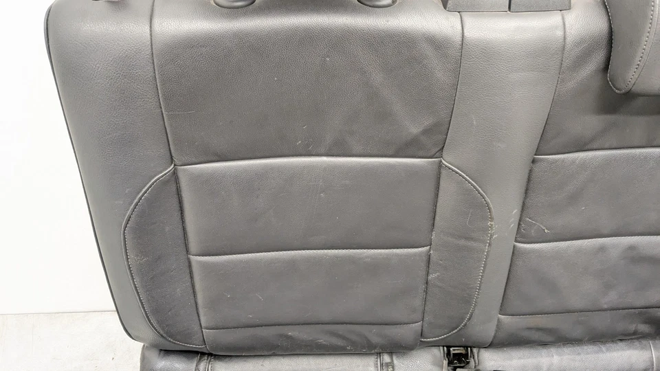 VOLKSWAGEN AMAROK 2H MK1 SEAT FULL LEATHER REAR ROW BENCH & BACKREST 2011 - Image 4 of 4