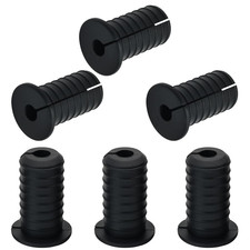 6Pc Cable Grommet 3/4" Silicone Wall Hole Pass-Through Bushings, Black
