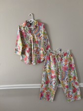 Lauren Ralph Lauren Woman Sleep Wears Set Size M Floral 100 Cotton Lightweight