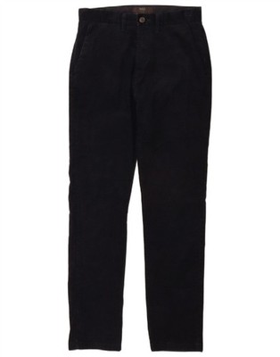 Marks & Spencer Mens Slim Fit Corduroy Trousers W28 L31 Navy Blue Cotton CS05