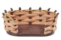 Miniatur Hundekorb 7 Cm Wichtel ZubehöR WichteltüR Wichtelhaus Weihnachten Holz