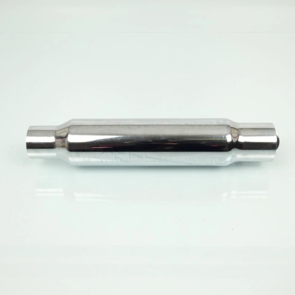 Silencieux d échappement Générique Shorty chromé longueur 304mm pour moto Neuf - Photo 2/4