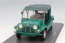 MINI - MOKE 1968 1/18scale in GREEN w/Display Case by Schuco #18U00167