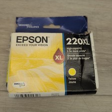 Epson 220XL High Capacity Ink Cartridge Yellow T220XL420 Exp 01/2025 New