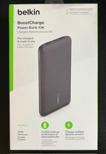 Belkin Boost Charge USB-C Portable Charger 10k 15W 1 USB-C Port  2 USB-A Ports