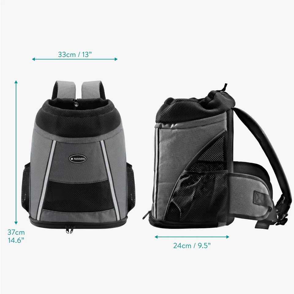 Rucksack für Hund Katze bis 7 kg - gepolsterter Hunderucksack Katzenrucksack - Bild 3 von 4