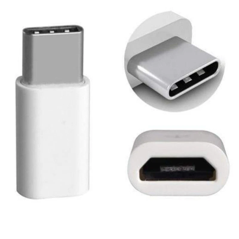 2 Pack Micro USB to Type C Adapter Converter Micro-B to USB-C Connector - Image 3 of 4