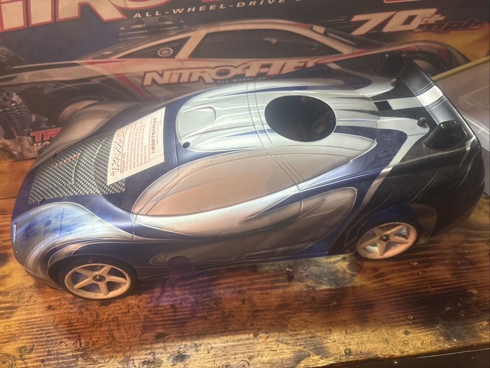 Traxxas Nitro 4 Tec 3.3 1/10 Touring car With Original Box Project Car ...