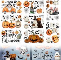 102 StüCk Halloween Fensterbilder, Fenstersticker, Halloween Deko Fenster, Doppe