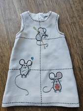 Dolce & Gabbana Baby Girl Ivory Mouse Mini Me Dress Size 24-30 Months 