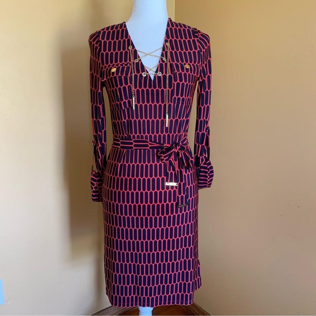 casual michael kors dresses Michael Kors Women's Smocked Mini Dress, Chambray, XXS at Amazon Women's Clothing store