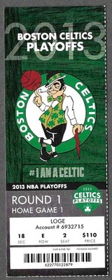 2012-13 Boston Celtics NBA Playoffs Round 1 Home Game 1 ticket stub