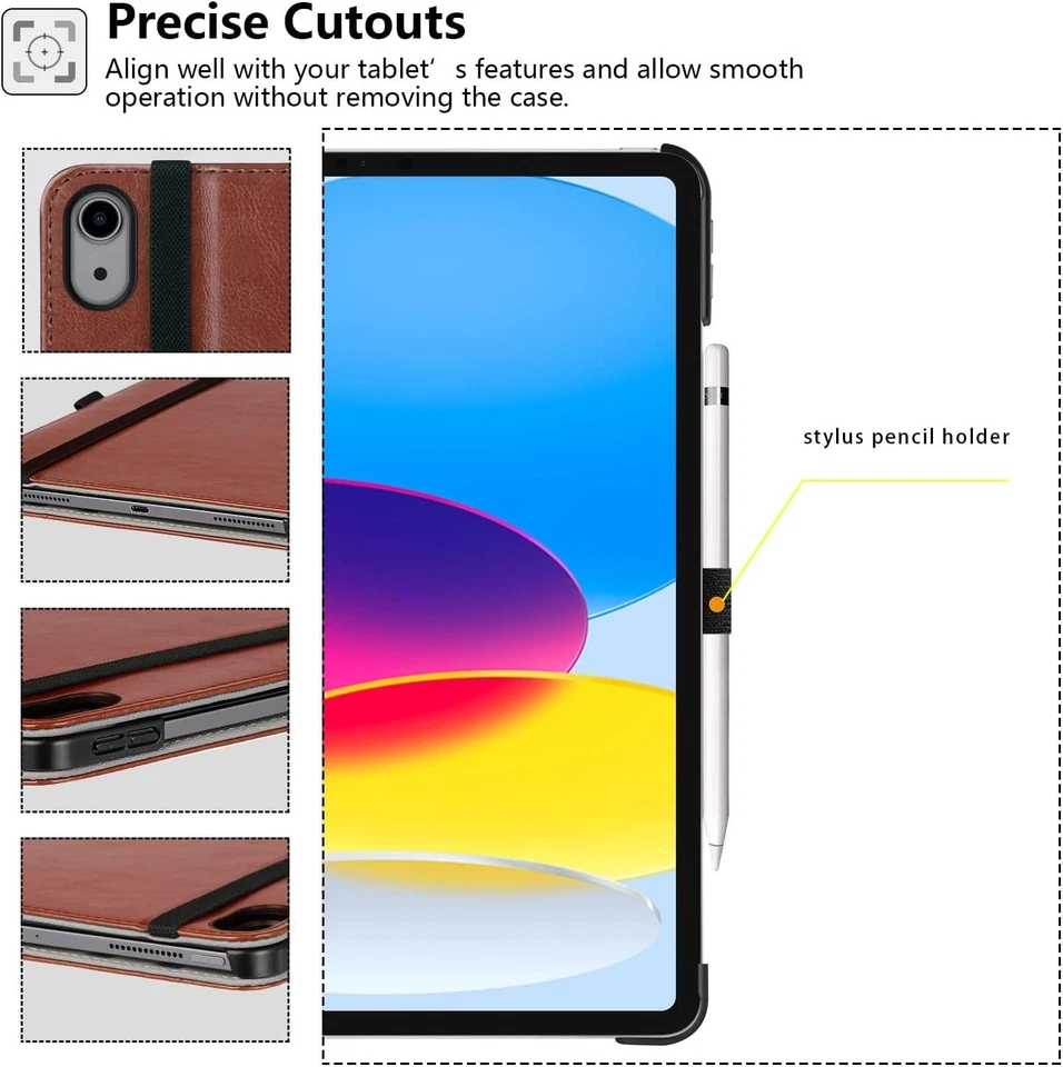 Premium Luxury Leather Case Cover For Apple iPad 11th Generation (2025) A16 - Image 3 of 4