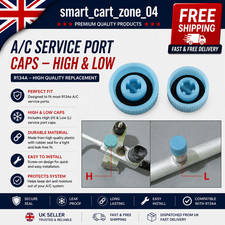 2pcs High and Low Pressure Car A/C Valve Cap Side Port Cap Conditioning Service
