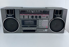 Sharp GF A1 Boombox Radio Cassette Player Vintage Portable Stereo Tested