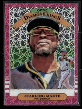 2019 Donruss Optic #24 Starling Marte Pink Velocity #/199