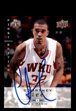 Signed Basketball Card Auto Courtney Lee 2008-09 Upper Deck #234 Orlando Magic