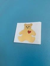 Mrs Grossman’s Gold Foiled Bear With Red Heart Sticker Module