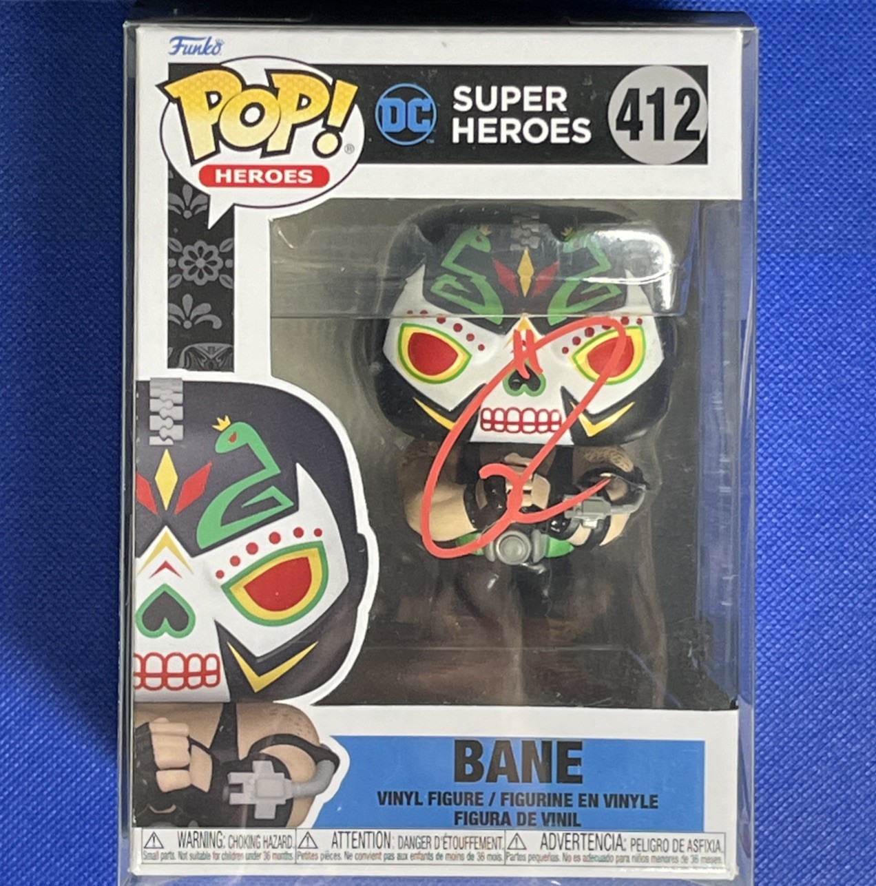 Tom Hardy Signed Funko Pop Bane #412 Autographed DC Super Heroes w/COA Hologram