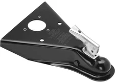 Fulton E333050303 A-Frame Coupler 2", Round Jack Hole, Weld-On, 5K Black