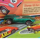 Hot Wheels Turbofire Green Redlines 1:64 Diecast Car 1968 Redline Wheels