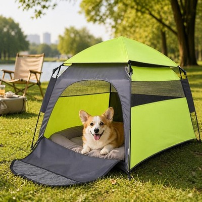 High Quality Pet Supplies Portable Folding Outdoor Large Pop up Pet Tent Crate