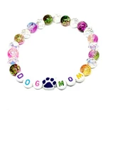 Dog Mom Beaded Stretch Bracelet