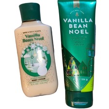 Bath and Body Works Vanilla Bean Noel Body Cream and Lotion 8oz each NEW