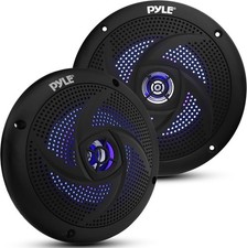 Pyle Marine Waterproof Speakers 6.5  - Low Profile Slim Style Wakeboard Tower