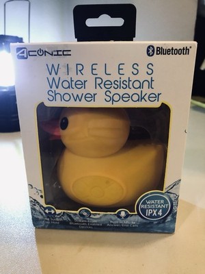 NEW / SEALED Aconic Yellow Rubber Duck Bluetooth Wireless Shower Speaker