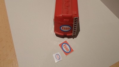Aufkleber für SIKU PLASTIK V 58 ESSO-TANKWAGEN 21000 LITER