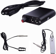Mini Tattoo Power Supply Set, Mini Motor Black Tattoo Machine Power Supply with
