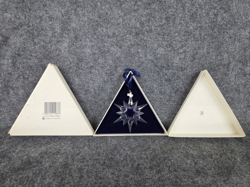 Swarovski Crystal 1997 Christmas Ornament Annual Edition Snowflake