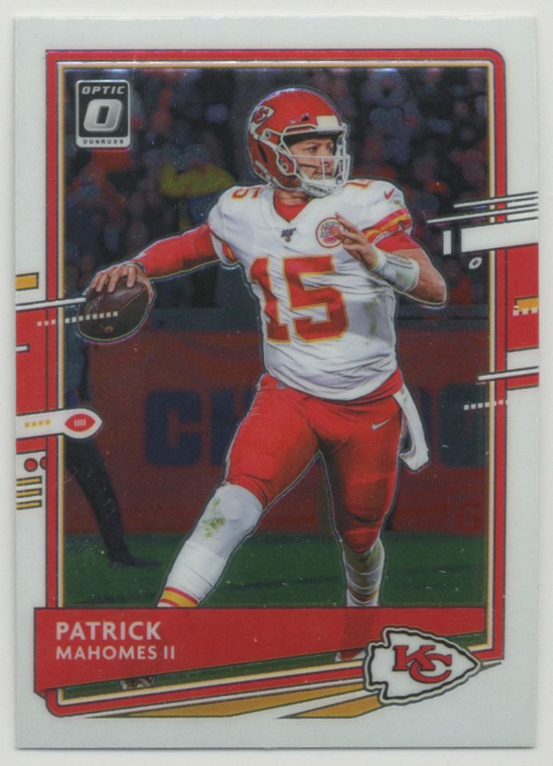 Patrick Mahomes II 2020 Donruss Optic Football Card #1 Kansas City Chiefs