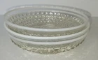 Vintage Depression Era Moonstone Opalescent Hobnail Dessert Fruit Bowls 3