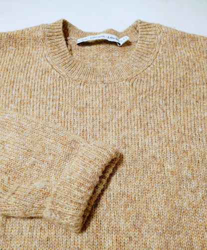 & OTHER STORIES Women's VERY THICK Wool/Alpaca (M) Brown Mix Sweater OVERSIZED