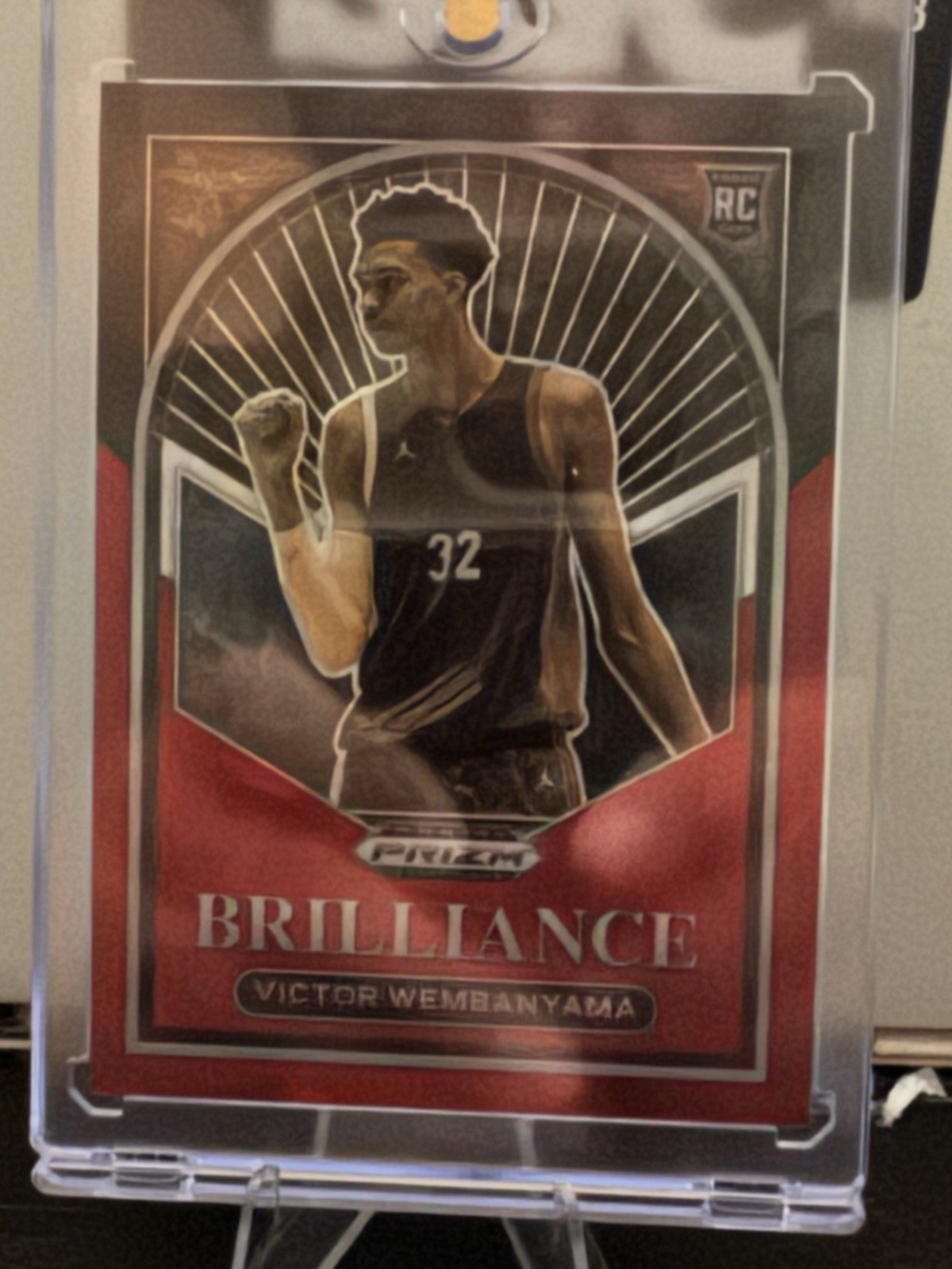 2023 Panini Prizm Draft Picks Brilliance Victor Wembanyama #1 Red Ice Prizm (RC)