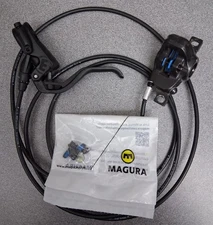 Magura MT Sport Disc Brake and Lever - Front or Rear, Hydraulic Post Mount Black