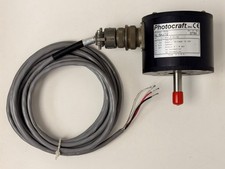 PHOTOCRAFT BY TRI-TRONICS RL-5AJ/12 ROTARY SHAFT ENCODER with ENCODER CABLE