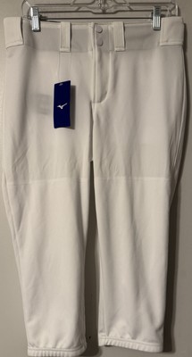 Mizuno Women's Prospect Softball Pants White Size L NWT