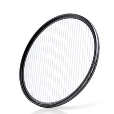 67mm Blue Streak Lens Filter, Premium Optical Glass 360 Rotatable Anamorphic ...