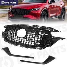 For 2022-2023 Mazda Cx-5 Front Bumper Grill W Trim Molding Glossy Blackbracket For 2022-2023 Mazda Cx-5 Front Bumper Grill W Trim Molding Glossy Blackbracket
